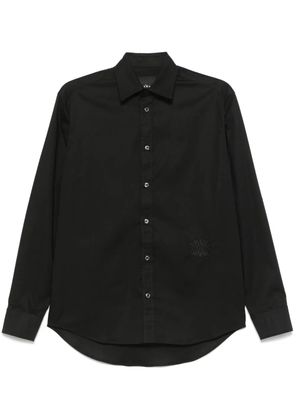 John Richmond logo-embroidered shirt - Black