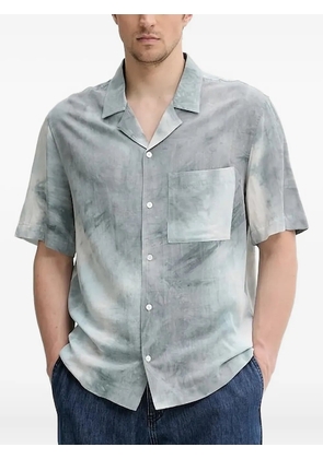IRO revere-collar tie-dye shirt - Blue