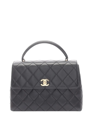 CHANEL Pre-Owned 1997-1999 CC Quilted Lambskin Kelly Top Handle Bag handbag - Black