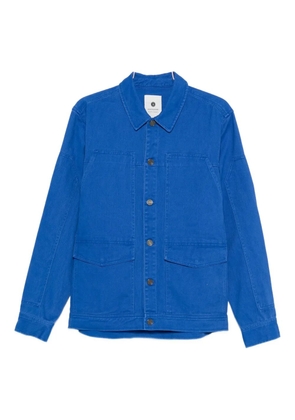 ANERKJENDT Akoscar button-fastening shirt jacket - Blue