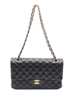 CHANEL Pre-Owned 2019 Medium Classic Lambskin Double Flap shoulder bag - Black