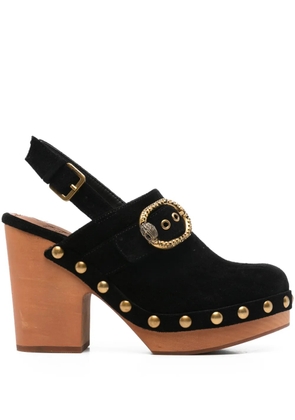 Kurt Geiger London studded buckled mules - Black