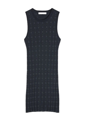 Maison Kitsuné textured sleeveless dress - Grey