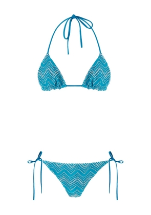 Missoni zigzag-pattern bikini - Blue