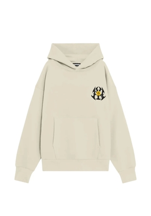 BARROW printed drawstring hoodie - Neutrals