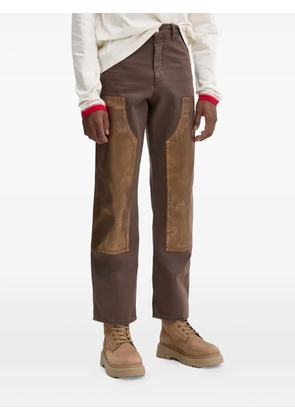 BLUEMARBLE embellish-panel trousers - Brown