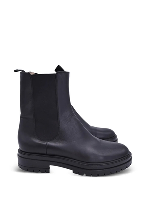 Gianvito Rossi platform leather ankle boots - Black