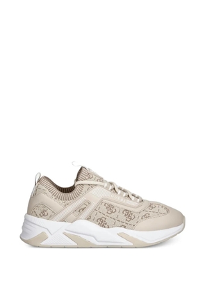 GUESS USA Genga logo pattern sneakers - Neutrals