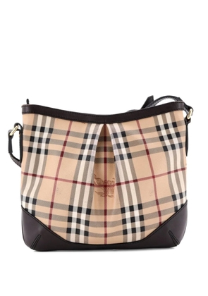 Burberry Pre-Owned Hartham Haymarket Coated Canvas Medium crossbody bag - Brown