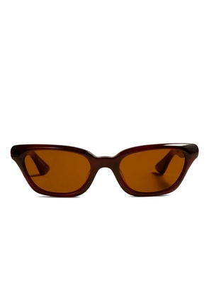 KHAITE geometric-frame sunglasses - Red