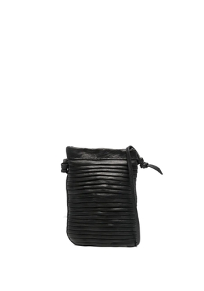 SOMMET pleated knot cross body bag - Black