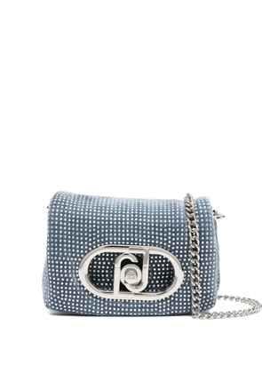 LIU JO crystal-embellished chain bag - Blue
