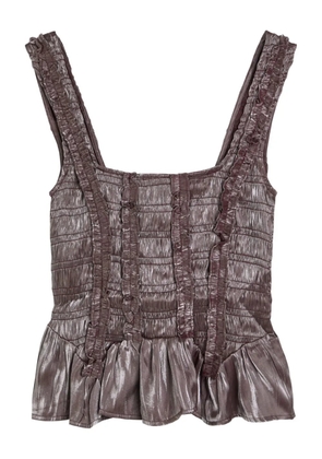 DAMSON MADDER Raphi ruffled top - Purple