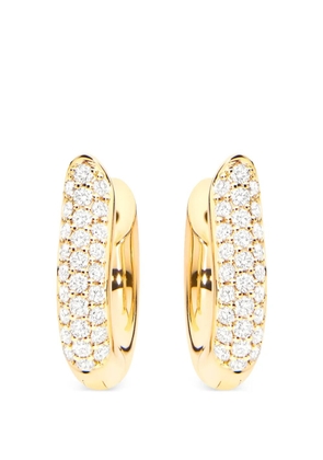 TAMARA COMOLLI medium Signature diamond hoop earrings - Gold