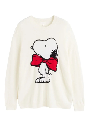 Chinti & Parker bow tie snoopy sweater - Neutrals