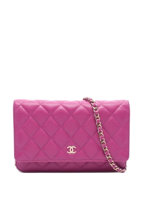 CHANEL Pre-Owned 2021 matelasse chain coss body bag - Pink