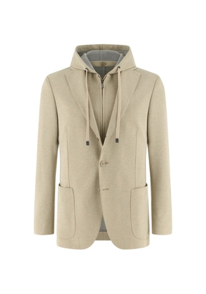 Boggi Milano Madison detachable-hood blazer - Neutrals