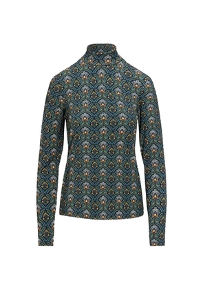 PIP STUDIO patterned high-neck T-shirt - Green