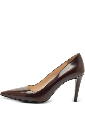 Prada Pre-Owned pointed-toe leather pumps - Brown