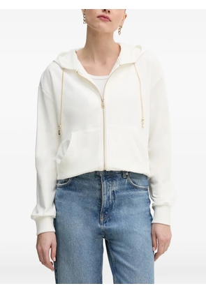Gaudi zip-fastening hoodie - White