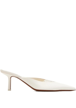 NEOUS Matar lace-detail pointed-toe mules - White