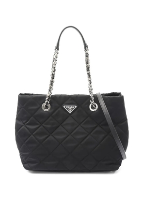 Prada Pre-Owned 2010s quilted chain tote bag - Black