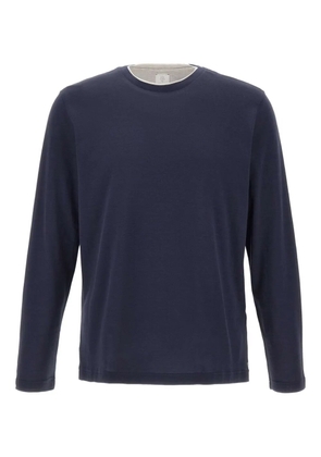 Eleventy long-sleeve crew-neck sweater - Blue