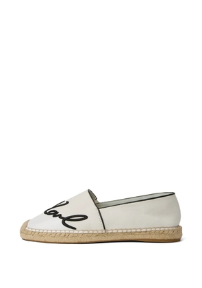 Karl Lagerfeld Kamini espadrilles - White