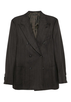 Brioni double-breasted blazer - Brown