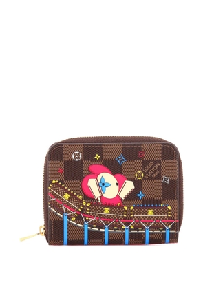 Louis Vuitton Pre-Owned Zippy Coin Purse Limited Edition Vivienne Xmas Damier pouch - Brown