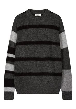 TOMBOY stripe-pattern sweater - Grey