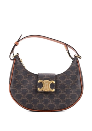 Celine Pre-Owned Ava Triomphe Bag Triomphe Coated Canvas shoulder bag - Brown