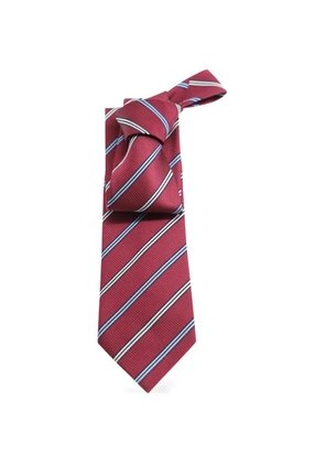 Ermenegildo Zegna Vintage striped silk tie - Red