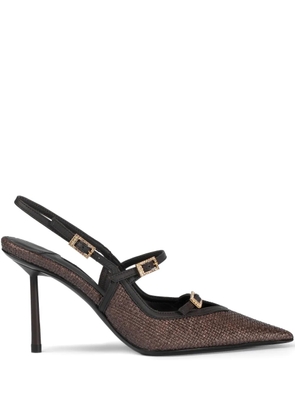 Le Silla 80mm Morgana slingback pumps - Brown