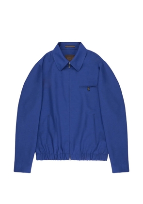 Montedoro Primo zip-up wool bomber jacket - Blue