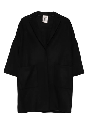 Semicouture virgin wool-blend coat - Black