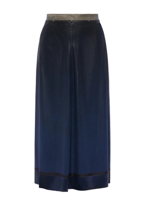 Maison Margiela foil-treated midi skirt - Blue