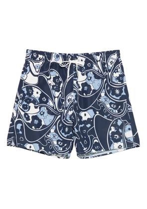 SANDRO floral swimming shorts - Blue