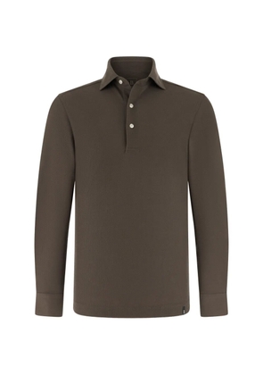 Boggi Milano long-sleeve polo shirt - Brown