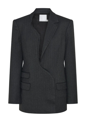 Christopher Esber Torrent pinstripe asymmetrical blazer - Black