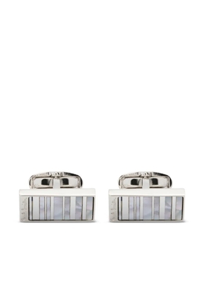 Paul Smith logo-engraved cufflinks - Silver