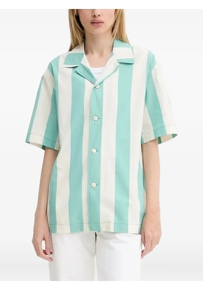 Sunnei striped-pattern short-sleeve shirt - Green