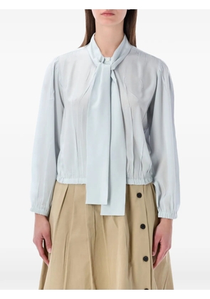 Prada tie-neck blouse - Blue