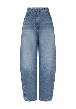 TOMBOY adjustable-back tapered jeans - Blue