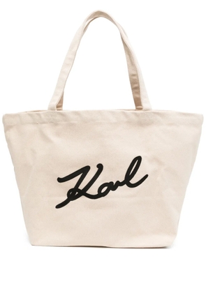 Karl Lagerfeld Ksignature tote bag - Neutrals