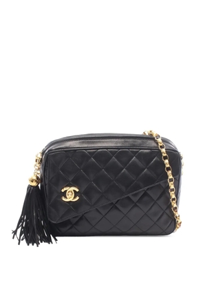 CHANEL Pre-Owned 1991-1994 CC Quilted Lambskin Bijoux Camera Bag crossbody bag - Black