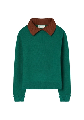 Tory Burch collared sweater - Green