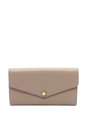 Louis Vuitton Pre-Owned 2020 long Sarah Empreinte wallet - Neutrals