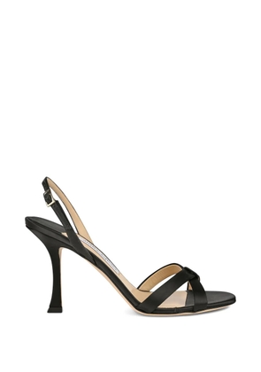 Jimmy Choo Elsy leather slingback sandals - Black