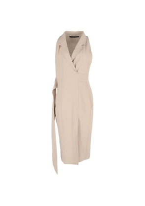 Roland Mouret zip-fastening midi dress - Neutrals